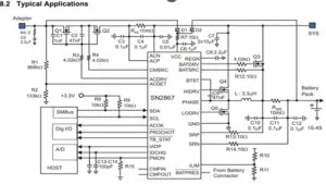Datasheet d'un gestionnaire de charge, des premiers mosfets, batfet et autres